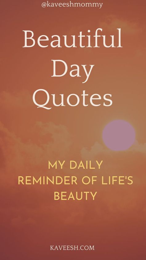 Quotes about beautiful days
Inspirational quotes for a better day
Finding joy in everyday life
Positive vibes quotes
Uplifting happiness quotes
Enjoying the beauty of life
Daily inspiration and motivation
Sunshine and smiles quotes
Quotes for a brighter tomorrow
Gratitude for each day Simple Beautiful Quotes, Glorious Day Quotes, Embrace The Day Quotes, Enjoy Each Day Quotes, End Of May Quotes, Really Good Quotes Inspiration, Enjoy Your Day Quotes Happiness, Every Day Quotes Inspiration, Its A Great Day Quotes