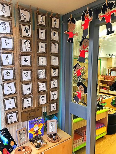 Our Class Display, All About Me Eyfs, Brick Wrapping Paper, Welcome To Our Class, School Reception, Curiosity Approach, Reception Class, Class Displays, First Day Of School Activities