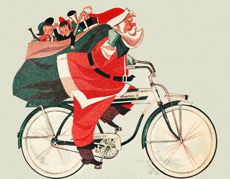 Bike Parade, Parade Ideas, Beach Cruisers, Bike Illustration, Bike Messenger, Bike Poster, Xmas Deco, Bicycle Art, Cycling Art