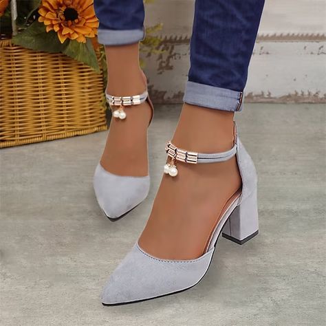 Ankle strap pumps