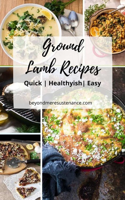 Ground Lamb Recipes Healthy, Lamb Recipes Healthy, Ground Lamb Casserole Recipes, Ground Lamb Recipes For Dinner Healthy, Recipes For Ground Lamb, Ground Lamb Soup Recipes, Ground Lamb Recipes For Dinner Easy, Lamb Ground Meat Recipes, Lamb Sausage Recipes