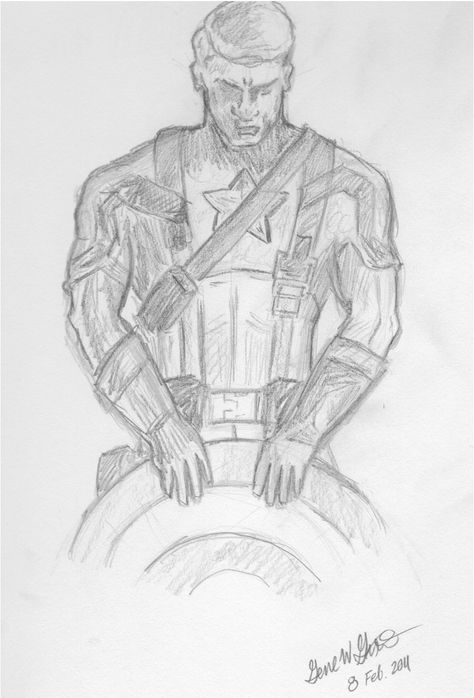 A quick drawing based on the "Captain America: The First Avenger" movie poster. Captain America Sketch Easy, Captain America Art Sketch, Captan America Drawings, Avenger Drawing, Mcu Drawings, Avenger Movie Poster, Captain America Sketch, Captain America Drawing, Animal Sketches Easy