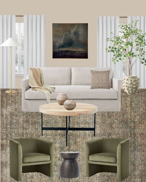 Modern Living Room Couch And Chairs, Sage Chairs Living Room, Olive Chairs Living Room, Light Grey Couch Modern Living Room, Grey Accent Chairs For Living Room, Green Accent Chairs Living Room, Olive Chair Living Room, Sage Green Chairs Living Room, Green Chairs In Living Room