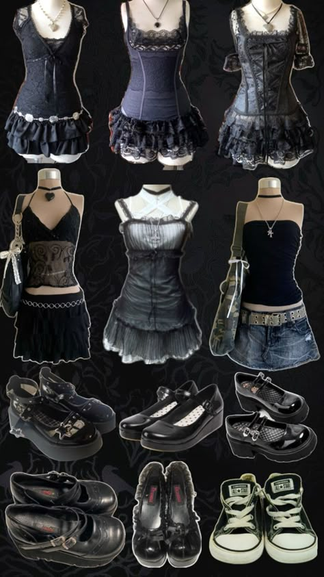 My collage #12 Lila Party, Types Of Clothes, Fashion Top Outfits, Clothes And Shoes, Swaggy Outfits, Gothic Outfits, Goth Outfits, Alternative Outfits, Really Cute Outfits