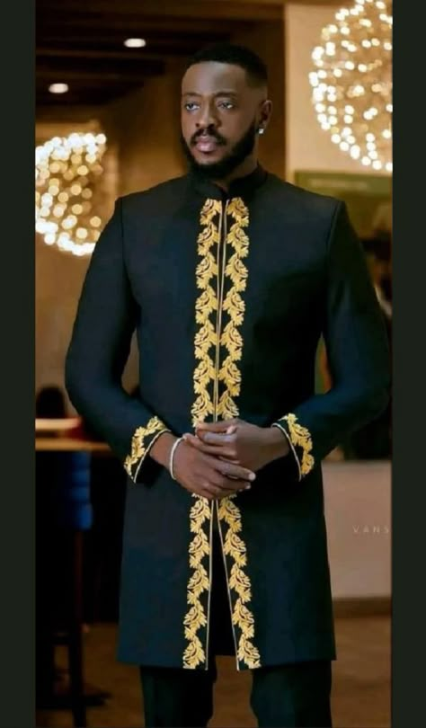 Dress Styles For Men, African Dress Styles, Men Kaftan, African Suit, Native Wears, African Dresses Men, 2 Piece Dress, Dress Suits For Men, African Shirts