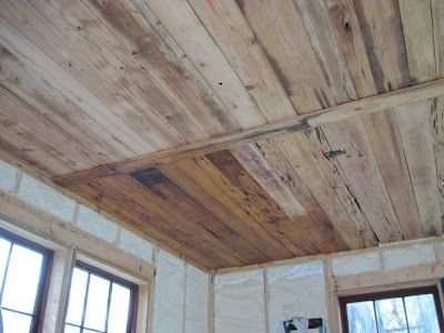 Cypress Paneling, Pecky Cypress Paneling, Cypress Ceiling, Home Office Shed, Office Shed, Pecky Cypress, Plank Ceiling, Cypress Wood, We Shed