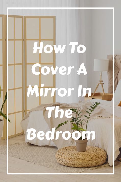 Enhance the spaciousness of your room with the magic of large mirrors. But we understand that constant self-reflection may not be everyone's cup of tea, and mirrors can sometimes feel overwhelming, especially during nighttime. Luckily, we've gathered some clever and temporary solutions that seamlessly merge with your bedroom decor. Explore these ideas to strike a perfect balance between style and functionality. Mirror Cover Up Ideas, Mirror Curtain, Mirror In The Bedroom, Large Mirrors, Stylish Bedroom Decor, Alternative Decor, Thick Curtains, Mirrored Wall, Creative Bedroom