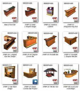 Download our collection of home bar designs featuring a variety of different shapes and styles of home bars. Full plans sets with material and cuts lists. Diy Home Bar Plans, Bar Building Plans, Building A Home Bar, Home Bar Plans, Basement Bar Plans, Diy Outdoor Bar, Corner Bar, Home Bar Rooms, Bar Plans