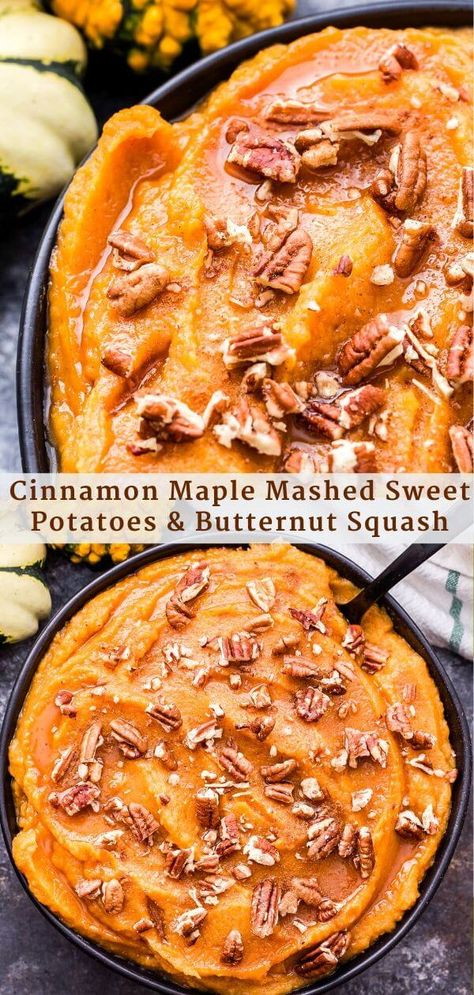 Sweet Potato Squash Recipes, Butternut Squash And Sweet Potato Recipe, Butternut Squash Sweet Potato Recipes, Sweet Potatoes And Butternut Squash, Butternut Squash Side Dish, Recipe Runner, Mashed Butternut Squash, Butternut Squash Sweet, Butternut Squash Casserole