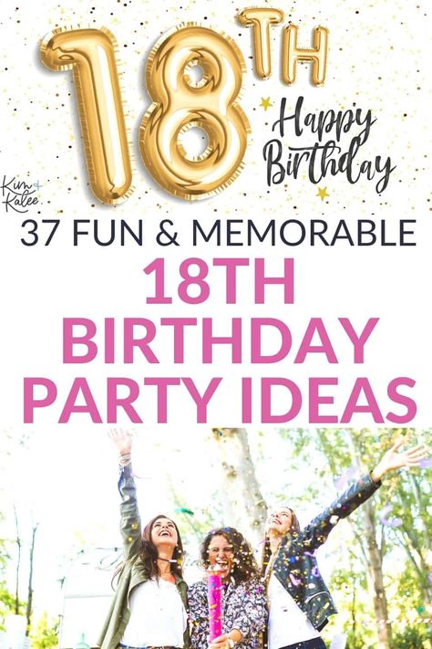 Whether you want a big party or a small get together with friends, these 37 fun and memorable 18th birthday ideas will create memories to last a lifetime! 18th Birthday Ideas, Slumber Party Activities, 17th Birthday Party Ideas, Huge Party, Mystery Dinner Party, Birthday Party At Home, Birthday Photo Props, Birthday Activities, Sweet Sixteen Parties