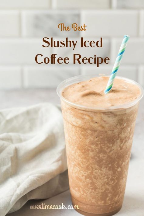 Overtime Cook - The Home of Real Life Kosher Cooking Keto Frozen Coffee Recipe, Frozen Ice Coffee Recipe, Iced Coffee Slushie, Slushy Iced Coffee, Iced Coffee From Hot Coffee, Coffee Slushy Recipes, Scooters Carmelicious Blender Recipe, Frozen Iced Coffee Recipe, Iced Coffee With Ice Cream