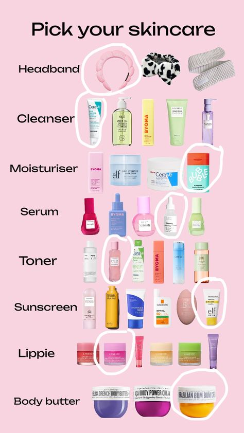 My skincare✨ Skincare Necessities, Good Skincare Products, Skincare For Teens, Body Scents, Products For Glowing Skin, Best Drugstore Products, Teen Makeup, Skincare Needs, Beauty On A Budget