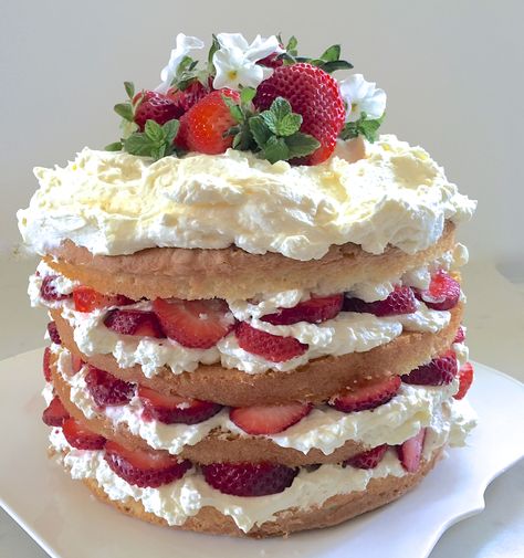 Hi all– Easter’s come and gone, but I do have one more little recipe from our Easter this year.  It’s really not much of a recipe– just cake and lots of strawberries.  But t… Strawberry Stack Cake, Stack Cake Recipe, Stack Cakes, Stacked Cake, Stack Cake, Abs Excercise, Cake Easter, How To Stack Cakes, Fruity Cake