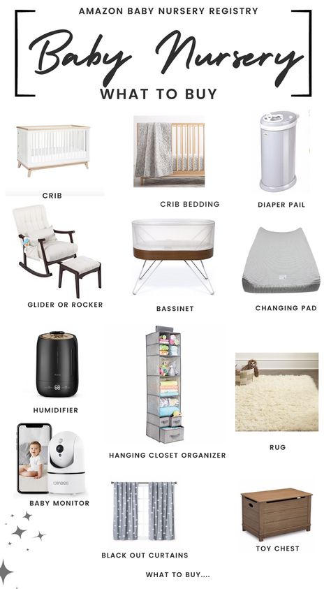 Newborn Furniture Essentials, Nursery Room Essentials, Baby Nursery Must Haves, Nursery Checklist Newborn Essentials, Bassinet In Parents Room, Nursery Must Haves, Furniture Checklist, Functional Nursery, Nursery Checklist