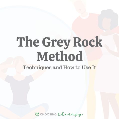 The Grey Rock Method is a metaphor for a style of communication and behavior used when you are trying to protect yourself from a toxic person. This includes becoming as unresponsive and inconspicuous as a grey rock. By not engaging or drawing any unnecessary attention, you have the best chance at protecting yourself from their Grey Rocking Method, Gray Rocking Method, Gray Rock Method Responses, Gray Rock Method, Grey Rock Method, Toxic Person, Grey Rock, Protecting Yourself, Individual Therapy