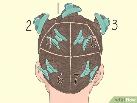 Hair Sectioning Techniques For Braids, How To Divide Hair Into Sections, Hair Parting Guide, How To Section Hair For Rollers, Sectioning Hair For Color, Hair Parting Chart, How To Section Hair, How To Part Hair For Braids, Hair Sectioning Techniques