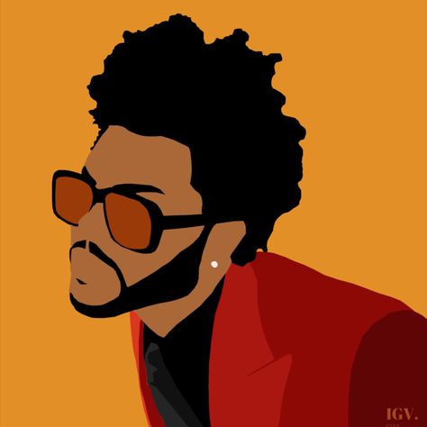 Music Artists Painting Ideas, Weekend Drawing Art, Digital Art On Canvas, The Weeknd Digital Art, The Weekend Painting Canvas, The Weekend Album Cover Painting, The Weeknd Pop Art, Weekend Paintings, Hip Hop Painting