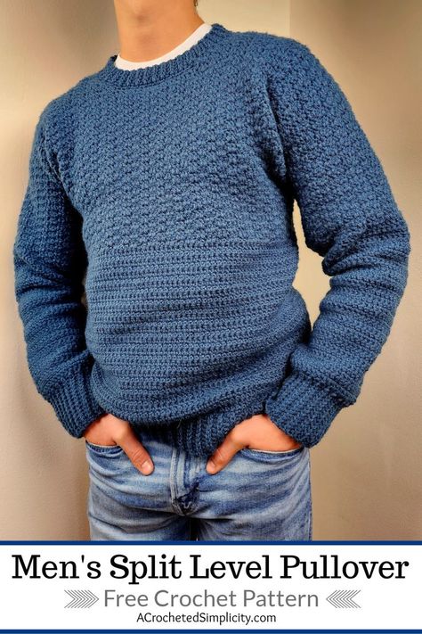 Mens Crochet Fisherman Sweater Pattern, Crochet Mens Pullover Free Pattern, Crochet Mens Jersey Free Pattern, Crocheted Mens Sweater Patterns, Crochet Sweater For Man, Easy Mens Crochet Sweater Pattern, Crochet Men’s Patterns, Crochet Sweater Man Free Pattern, Male Sweater Crochet