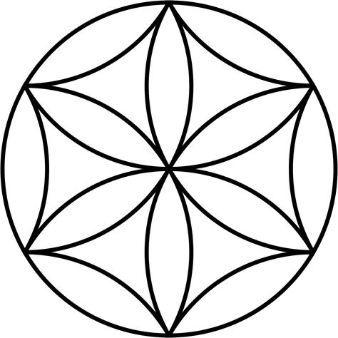 6 Petal Flower, Slavic Paganism, Simple Tattoos For Women, Square Lattice, Flower Pattern Drawing, Circle Tattoos, Flower Symbol, Space Tattoo, Flower Meanings