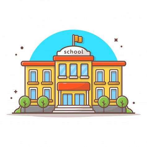 School building vector icon illustration... | Premium Vector #Freepik #vector #school #design #city #icon Illustration Building, Building Vector, About School, School Building, Icon Illustration, Premium Vector, Building, Design