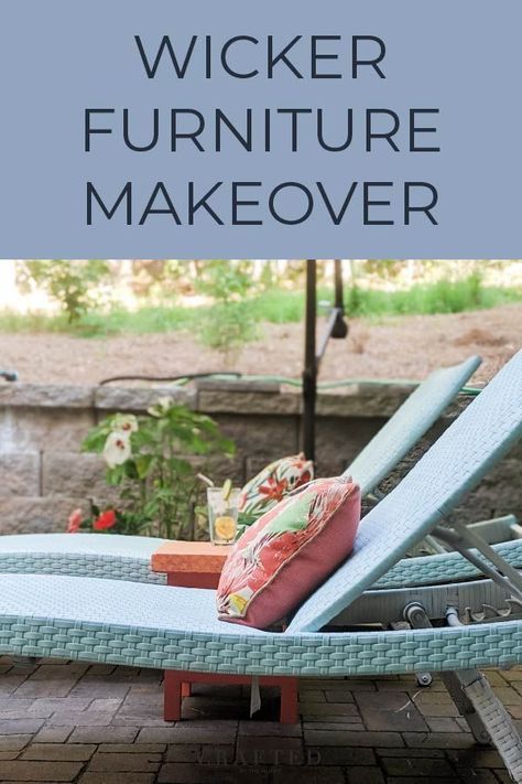 Want to quickly update your patio furniture to make it look new and inviting? Spray paint it! Learn how to spray paint wood, wicker, and concrete furniture that stands up to outdoor weather. Painted Patio Furniture, Spray Paint Resin Wicker Furniture, Resin Outdoor Furniture, Painting Metal Outdoor Furniture, Spray Paint Wicker, Spray Painting Wood Furniture, Outdoor Spray Paint, Painting Patio Furniture, Wicker Furniture Makeover