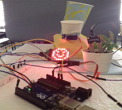 Arduino based automatic plant watering and happiness monitoring system for your garden. Now make your own DIY automatic irrigation system for your plants Coding Resources, Plant Watering System, Automatic Irrigation System, Plant Watering, Watering System, Irrigation System, Cool Inventions, Water Plants, Happy Face