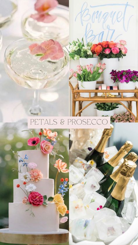 Party Supply Checklist, Flower Bridal Shower Theme, Petals And Prosecco, Bridal Shower Themes, Shower Games Bridal, Garden Party Bridal Shower, Shower Essentials, Bridal Shower Inspo, Wedding Shower Themes