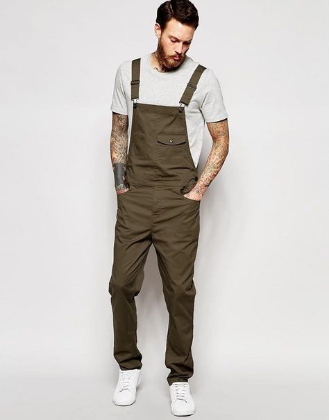 Should a Man Ever Wear Men's Overalls? Mens Overalls Outfits, Black Overalls Outfit, Overalls Men Fashion, Men In Overalls, Overall Men, Overalls Outfits, Men's Dungarees, Overalls Vintage, Overalls Fashion