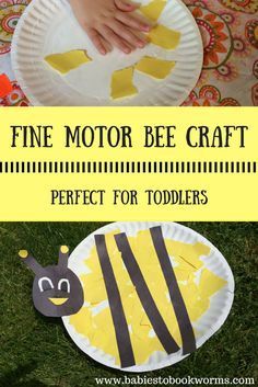 Insects Art For Toddlers, Bumble Bee Art Project, Bumblebee Craft Preschool, Bee Craft For Kindergarten, Bumblebee Crafts For Preschoolers, Bee Lesson Plans For Preschool, Bumble Bee Activities For Toddlers, Bumble Bee Crafts Preschool, Bumble Bee Art Preschool