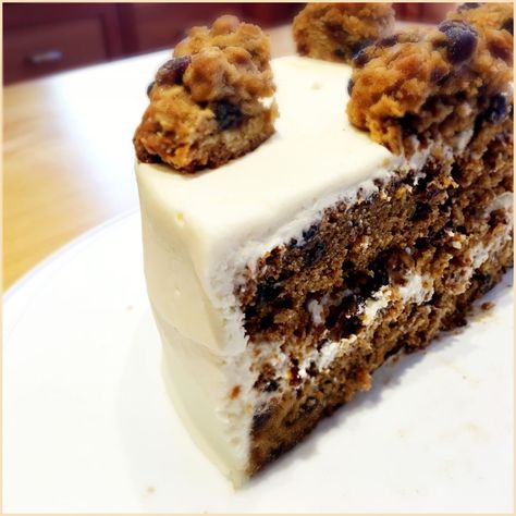 Oatmeal Raisin Dessert, Oatmeal Raisin Cake Recipe, Oatmeal Raisin Cupcakes, Oatmeal Raisin Cookie Cake, Oatmeal Raisin Cake, Cookie Layer Cake, Best Oatmeal Raisin Cookies, Oatmeal Raisin Cookie, Box Cake Recipes