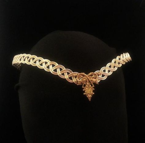 Gold Circlet, Celtic Handfasting, Handfasting Wedding, Elven Tiara, Accessories Design Sketch, Fantasy Jewellery, Tiara Headpieces, Roman Jewelry, Dragonfly Bracelet