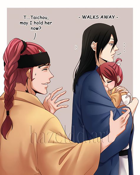 Byakuya Kuchiki Fanart, Ichika Abarai, Bleach Meme, Bleach Renji, Abarai Renji, Bleach Pictures, Bleach Couples, Kuchiki Byakuya, Renji Abarai