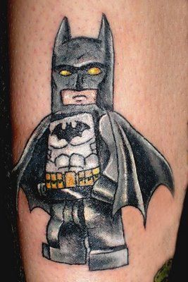 adorable Lego Batman Tattoo, Batman Tattoo Ideas, Batman Symbol Tattoos, Lego Tattoo, Pirate Skull Tattoos, Batman And Joker, Tattoo Star, Tattoo Diy, Batman Tattoo