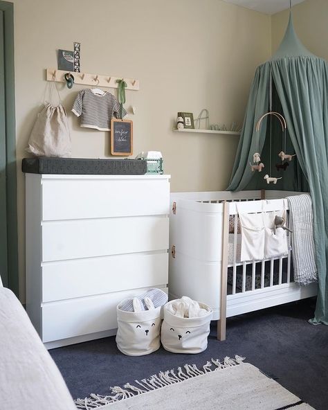 cate st hill | catesthill.com (@catesthill) • Instagram photos and videos Simple Baby Room Ideas, Bedside Nursery Ideas, Baby Desk, Ikea Baby Room, Bedside Nursery, Ikea Baby, Shower Baskets, Eden Green, Ikea Nursery