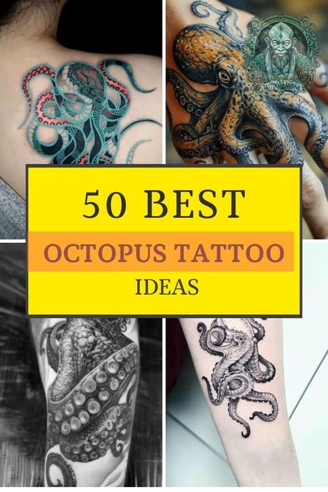 Discover captivating octopus tattoo designs that symbolize mystery and intelligence. Explore various styles and meanings behind the iconic octopus tattoo. Get inspired for your next octopus tattoo! #OctopusTattoo #TattooDesigns #Fishtattoo Unique Placement Tattoos, Octopus Tattoo Arm Men, Cool Octopus Tattoos, Octopus Hand Tattoos For Women, Skull And Octopus Tattoo, Octopus Hip Tattoos Women, Kracken Tattoos, Dive Flag Tattoo, Underwater Tattoo Design