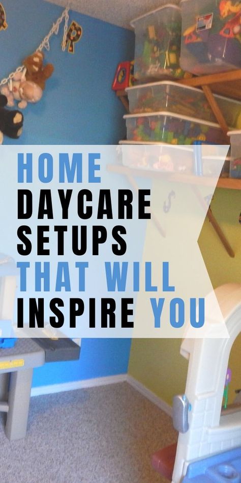 Simple Home Daycare Setup, Preschool Room Decor Diy, In Home Preschool Set Up House, In Home Daycare Set Up Living Room, Home Daycare Backyard Ideas, Diy Home Daycare Ideas, Toddler Childcare Room Ideas, Home Day Care Room Ideas, Daycare Sleeping Area Ideas