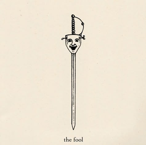 The Fool Tattoo Design, Only Fools Are Satisfied Tattoo, The Fool Tarot Tattoo Simple, The Fool Tattoo, Hamlet Tattoo, Fool Tattoo, The Fool Tarot Tattoo, Jester Tattoo, Vertical Tattoo