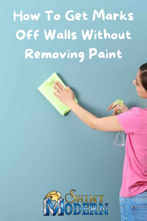 How To Get Marks Off Walls, How To Wash Painted Walls, How To Wash Walls Without Removing Paint, Cleaning Walls Without Removing Paint, Clean Walls Without Removing Paint, How To Clean Walls Without Ruining Paint, Blue Highlighter, Removing Paint, Blue Painted Walls