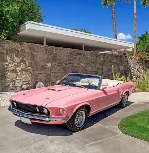 1969 Mustang Convertible, Pink Mustang, Pantone 2015, Ford Mustang Gt Convertible, Ford Mustang 1969, Mustang Gt Convertible, Pink Convertible, Vintage Mustang, 1969 Ford Mustang