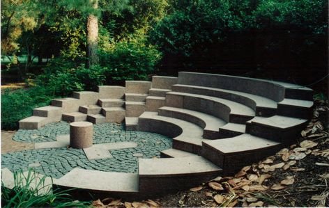 A Possible Future for Liberal Arts Education Amphitheater Architecture, Outdoor Amphitheater, St Matthew, Outdoor Learning Spaces, Classroom Seating, مركز ثقافي, Outdoor Stage, Outdoor Theater, Outdoor Education