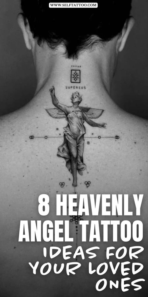 Unlock the beauty of angel tattoo ideas with our comprehensive guide, offering meaningful ink ideas for both men and women. Explore designs representing guardian angels and biblical figures, as well as small and beautiful cherubs. Dive into our article for inspiration that celebrates the celestial grace of angels Small Guardian Angel Tattoos, Angel Hand Tattoo, Angel Tattoo Ideas, Small Angel Tattoo, Gardian Angel, Guardian Angel Tattoo Designs, Self Tattoo, Back Angel, Guardian Angel Tattoo