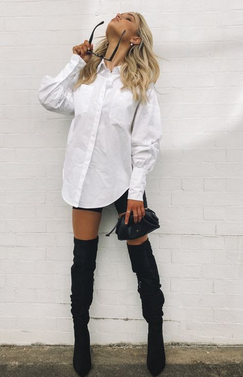 White Shirt Dress Outfit, White Blouse Outfit, Oversized Shirt Outfit, Oversized White Shirt, White Shirt Outfits, Flannel Fashion, Shirt Dress Outfit, Women White Blouse, Oversized Shirt Dress