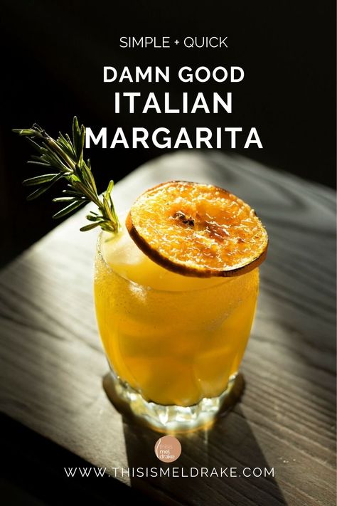 Italian Margarita Recipe, Drinks Made With Tequila, Amaretto Drinks, Italian Margarita, Tequila Recipe, Italian Cocktails, Cocktail Drinks Alcoholic, Liqueurs Recipes, Tequila Drinks