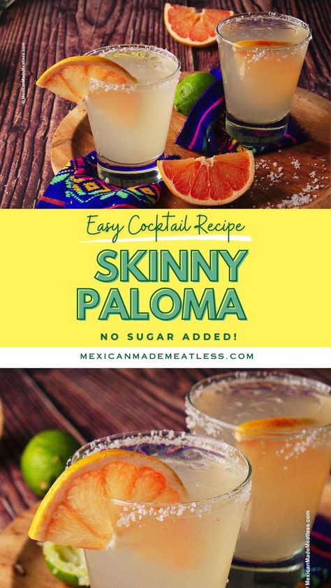 Drinks Made With Tequila, Paloma Drink, Tequila Drinks Easy, Mexican Drink Recipes, Mexican Cocktail, Tequila Drinks Recipes, Paloma Recipe, Mexican Cocktails, Tequila Recipe