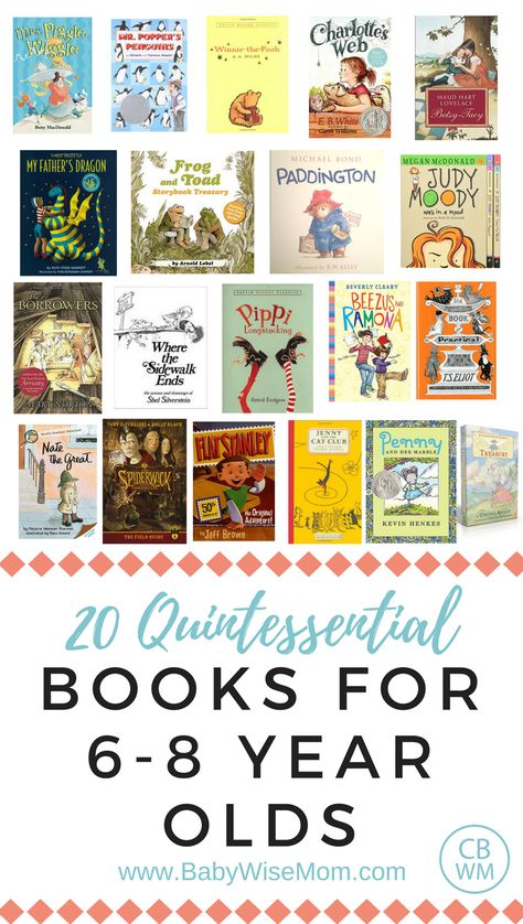 Books for 6-8 year olds. Books for elementary age children. We have already read most of these. And will probably read them again. Some of these are just classics. Looking forward to reading the others on the list. Read Aloud For 1st Grade, 1st Grade Books To Read, 2nd Grade Summer Reading List, 2nd Grade Book List, 1st Grade Reading List, 1st Grade Read Alouds, Read Aloud Chapter Books For 1st Grade, Second Grade Reading List, Elementary Books To Read