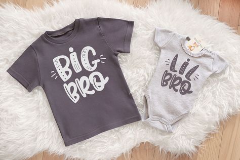 Big Brother Announcement Shirt, Big Brother Announcement, Pregnancy Facts, Friend Shirts, Big Brother Little Brother, Shirts Diy, Lil Bro, Mommy Outfits, Big Brother Shirt