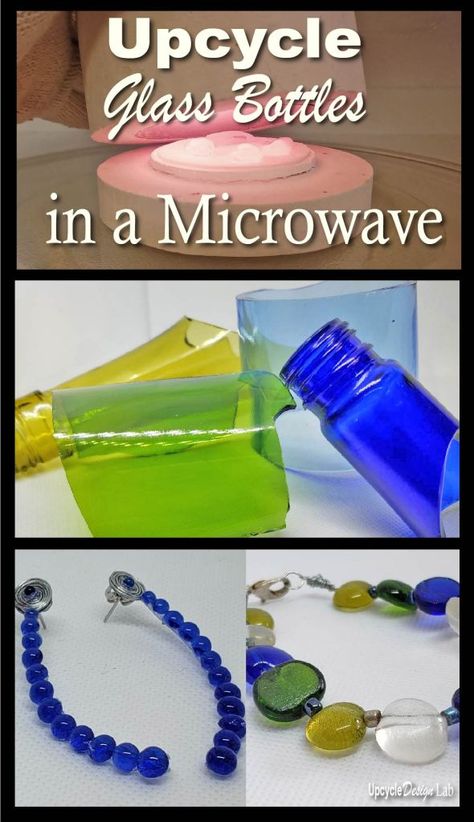 Uses For Glass Bottles, Glass Projects Diy Ideas, Recycled Glass Art Projects, Glass And Wire Art, Fused Glass Microwave Kiln Ideas, Diy Stained Glass Projects How To Make, Diy Glass Projects, Fused Glass Jewelry How To Make, Diy Fused Glass How To Make