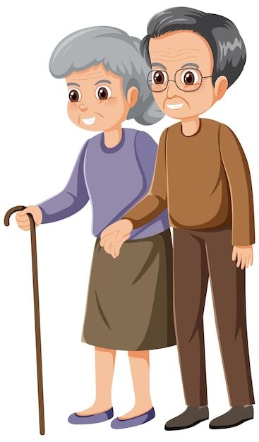 Elderly couple cartoon character | Premium Vector #Freepik #vector #man-clipart #old-character #cartoon-drawing #cartoon-svg Couple Cartoon Characters, Mom Drawing, Man Clipart, Tree Drawings Pencil, Elderly Couples, Cartoon Svg, Man Illustration, Character Cartoon, Elderly People