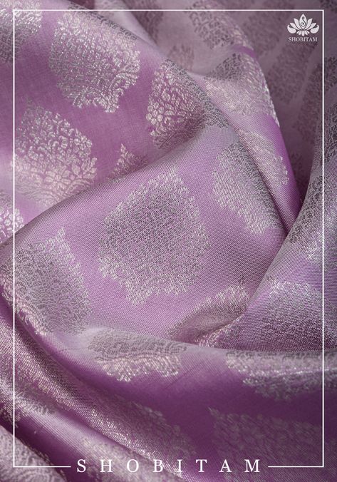 Pastel Shade Silk Sarees, Lilac Kanchipuram Saree, Pastel Kanjivaram Sarees Silk, Lilac Saree Contrast Blouse, Pastel Colour Silk Saree, Lilac Saree Lavender, Pastel Banarasi Saree, Pastel Shade Sarees, Lilac Sarees