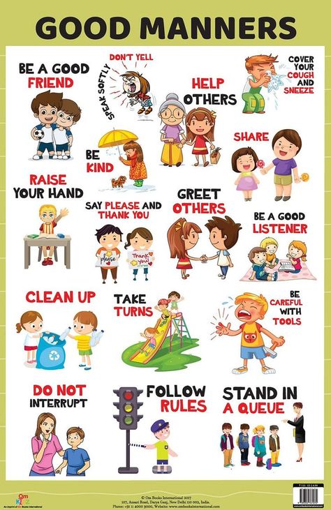 Manners Chart, Manners Activities, Teaching Kids Manners, Manners Books, Tatabahasa Inggeris, Manners For Kids, Materi Bahasa Inggris, English Activities For Kids, Etiquette And Manners